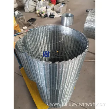 Hot-Dipped Galvanized Bto-22 Concertina Razor Barbed Wire